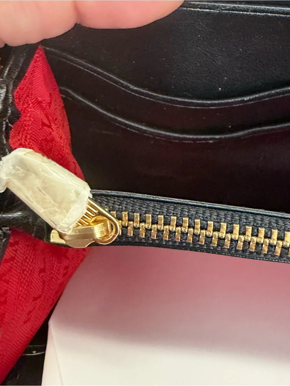 NWOT* Lauren Ralph Lauren Black Patent Leather Embossed Clutch WalletLuxe Y2K